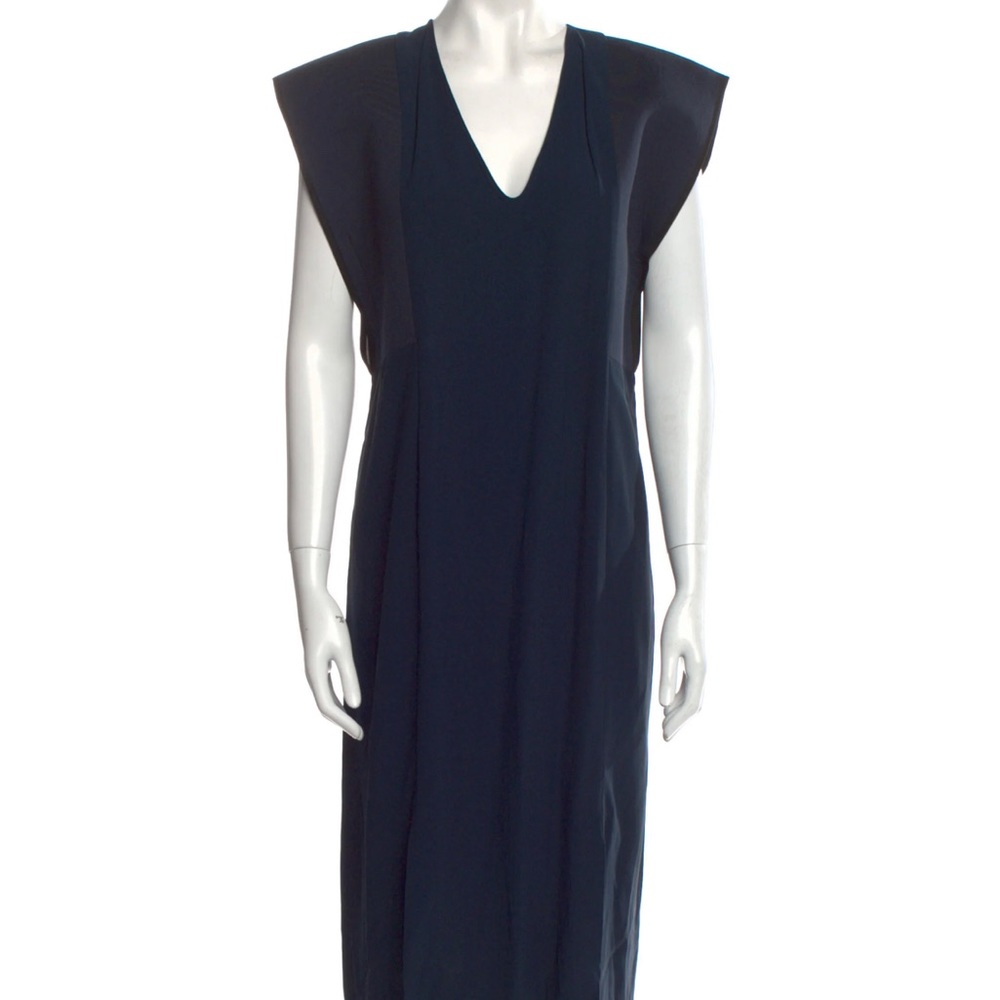 ZERO + MARIA CORNEJO V-Neck Midi Length Dress